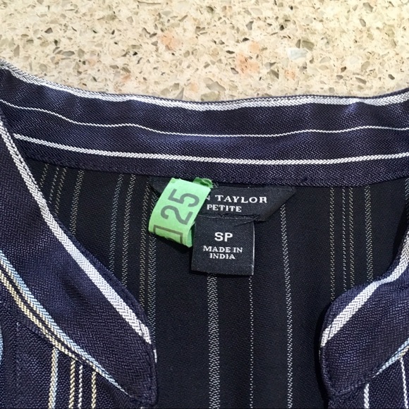 NWOT Ann Taylor striped belted shirt dress! - Picture 4 of 5